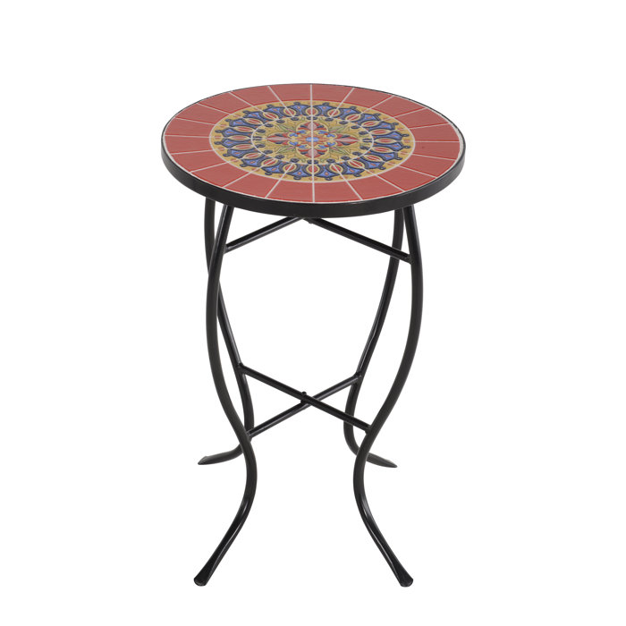 Charlton Home® Anastaisha Ceramic Outdoor Side Table Wayfair